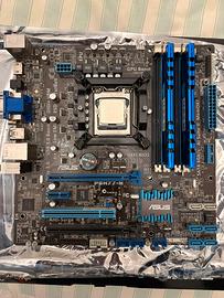Scheda madre asus P8H77-M con ram e altro