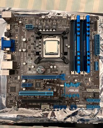 Scheda madre asus P8H77-M con ram e altro