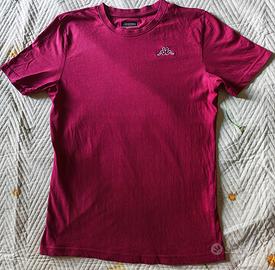 T-shirt Kappa bordeaux originale -Taglia L