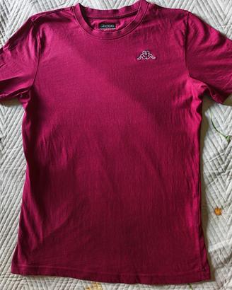 T-shirt Kappa bordeaux originale -Taglia L