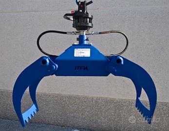 Pinza Legna 80cm con Rotatore Idraulico 10qli