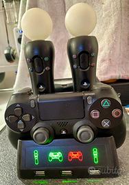 Stazione ricarica controller PS4