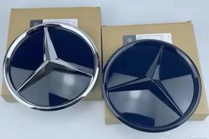 Loghi mercedes  logo  nero lucido stella emblema