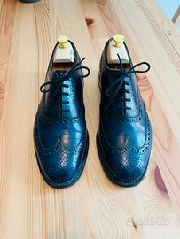 Scarpe Church’s Derby brouge blu scuro lucido 44