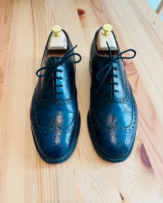 Scarpe Church’s Derby brouge blu scuro lucido 44
