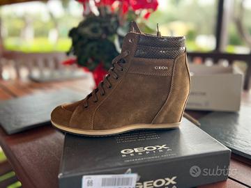 Sneakers Geox D Illusion 39 Camoscio zeppa interna