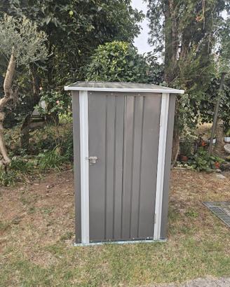 Casetta Armadio da Giardino in Acciaio Zincato