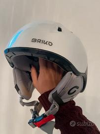 Casco Sci/Snowboard Briko Amak - Bianco/Nero - Tag