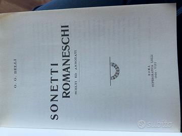 Belli - Sonetti romaneschi - ristampa ed. 1930