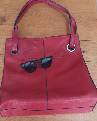 Borsa in pelle rossa 