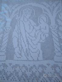 immagine madonna all' uncinetto 