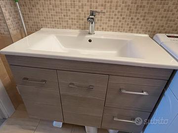 Mobile e lavabo bagno.