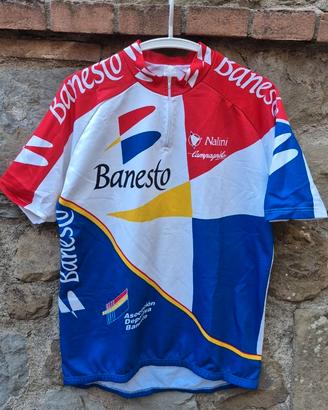Maglia Ciclismo Vintage Banesto 90s Originale Nali