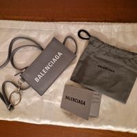 Portamonete tessere tracolla Balenciaga GREY