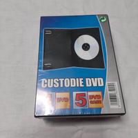 confezione di 5 custodie a libro per cd,dvd,bluray