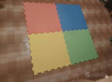 Tappeto Puzzle Morbido – 4 quadrati in gomma