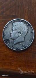 moneta rara half dollar del 1964 argento