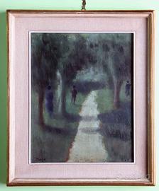  FERNANDO TROSO 1961. PAESAGGIO CON FIGURE