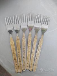 Forchette Rostfrei vintage per dolce