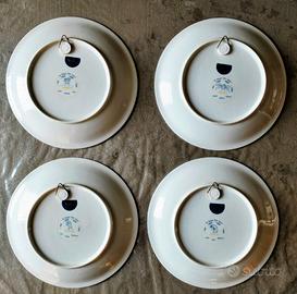 Nr.4 piatti in ceramica Umberto Bacchelli
