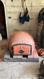 Forno a legna per pizze in terra cotta