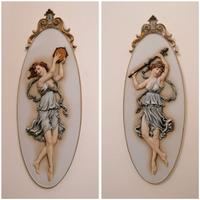 porcellana di capodimonte placche da muro 