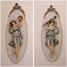 porcellana di capodimonte placche da muro 