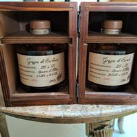 Astuccio  in legno  con grappa  millesimata