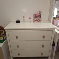 Cassettiera IKEA bianca HEMNES