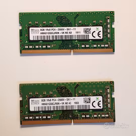 2x8GB Ram SK Hynix DDR4 PC4-2666V Sodimm (16GB)