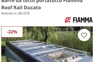 Portapacchi Fiamma per fiat ducato L2 H3