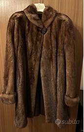 Cappotto lungo in pelliccia di visone
