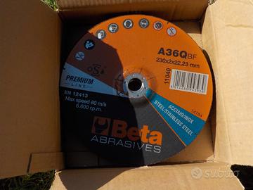 10 dischi da taglio acciaio 230mm Beta Abrasives