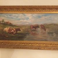 Dipinto Pastorale di G. Guarlotti con certificato