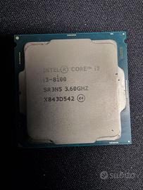 CPU Intel i3-8100 4core@3.6GHz LGA1151 65W