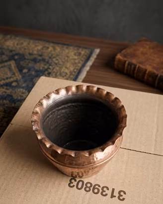 piccolo porta vaso in rame 