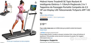 Mobvoi Home Treadmill SE Tapis Roulant Elettrico