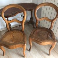 Coppia di SEDIE in stile “da ballo”