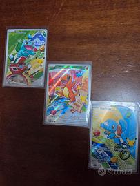  Carte Pokemon - Starter di Kanto 