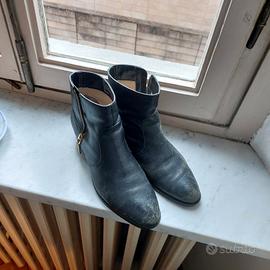 stivaletti Pelle  Neri Ralph Lauren numero 39