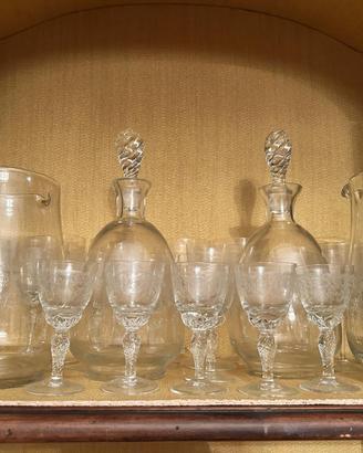 SET DI BICCHIERI IN CRISTALLO