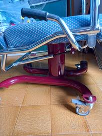 Poltrona reclinabile manuale  con rotelle