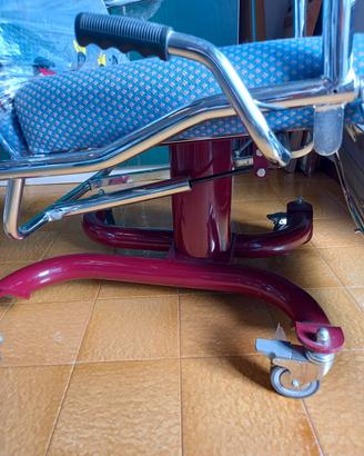 Poltrona reclinabile manuale  con rotelle