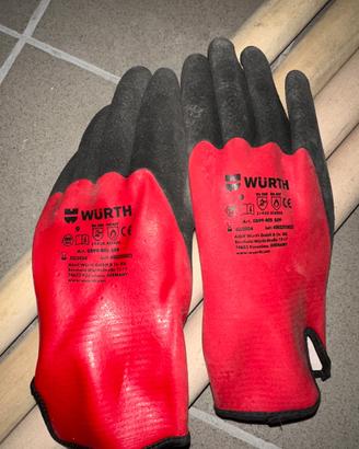 6 guanti della Wurth tg 9 per lavori con l’acqua