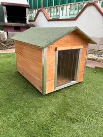 Cuccia per cane in legno taglia media, artigianale