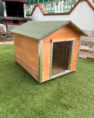 Cuccia per cane in legno taglia media, artigianale