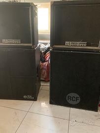 Casse con amplificatore rcf serie espace 600