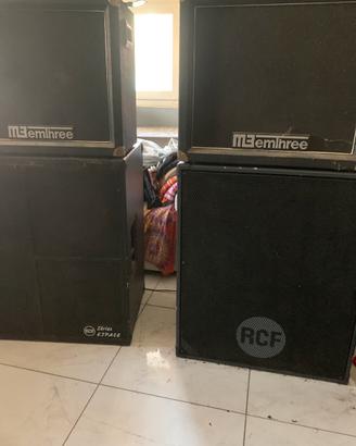 Casse con amplificatore rcf serie espace 600