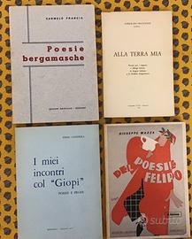 POESIE DIALETTO BERGAMASCO ED ITALIANO  - 4 LIBRI
