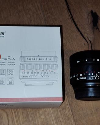 7artisans 50mm F0.95 APS-C per Fuji FX-Mount